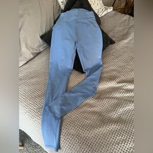 Blue High-Waisted Leggings